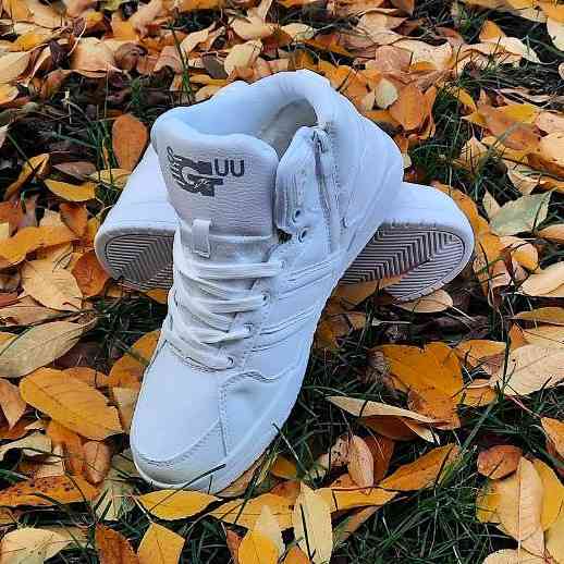 Зимові чоловічі високі Кросівки з Мехом Білі Зима Хух (розміри: 41,43,44,45,46) Дніпро