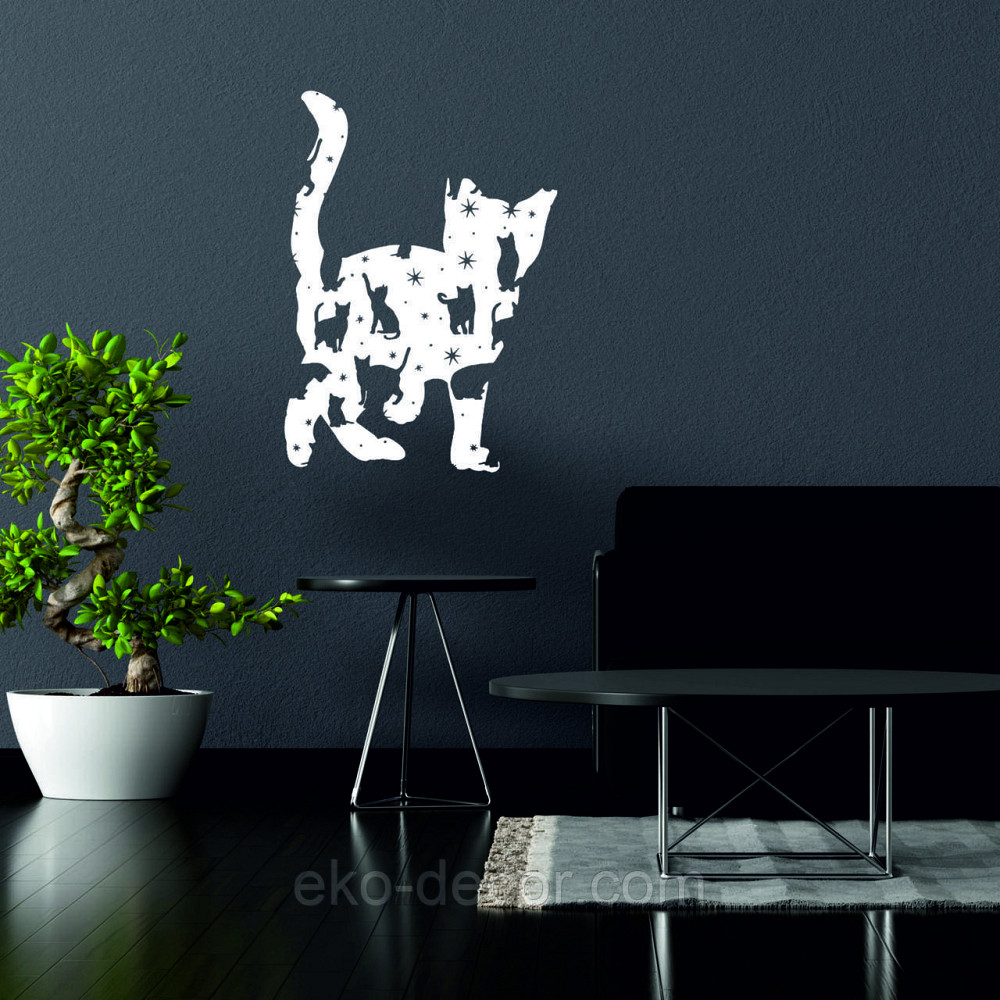 Декоративне настінне 3D Панно «Кошеня» Декор на стіну з об'ємом Київ - фото 2