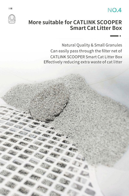 Бентонітовий наповнювач для котячих туалетів CATLINK Mars 2.0*4 пакети (6972884750477) Київ - фото 5