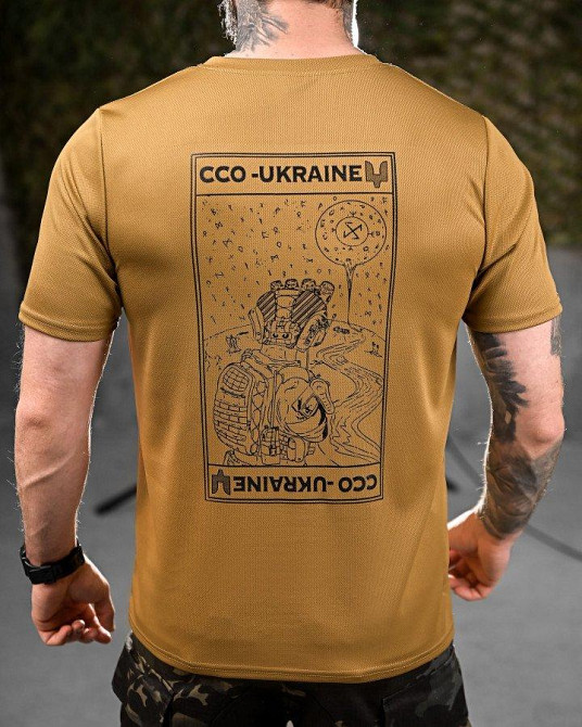 Тактична потовідвідна футболка Oblivion ССО Ukraine койот ДЛ7032 Одеса - фото 3