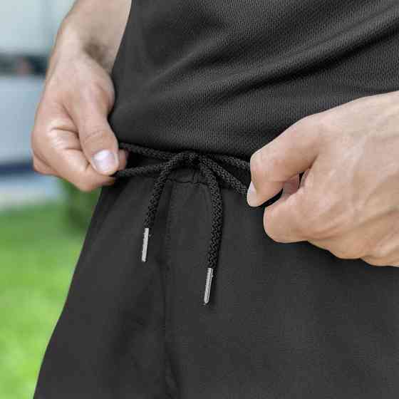 Спортивные мужские черные шорты Pobedov Viter Киев