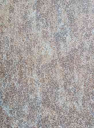 Шпалери вініл на флізеліні гарячого тиснення DU&KA Natura1.06х10 під штукатурку структурні коричневі з бірюзовою Київ