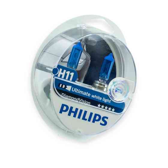 Автолампа 12V 55W PHILIPS Diamond Vision 5000K (2шт) H11 Мукачево