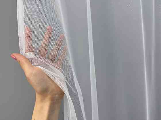 Тюль "Грек-сітка" однотонна колір білий 1478т Київ