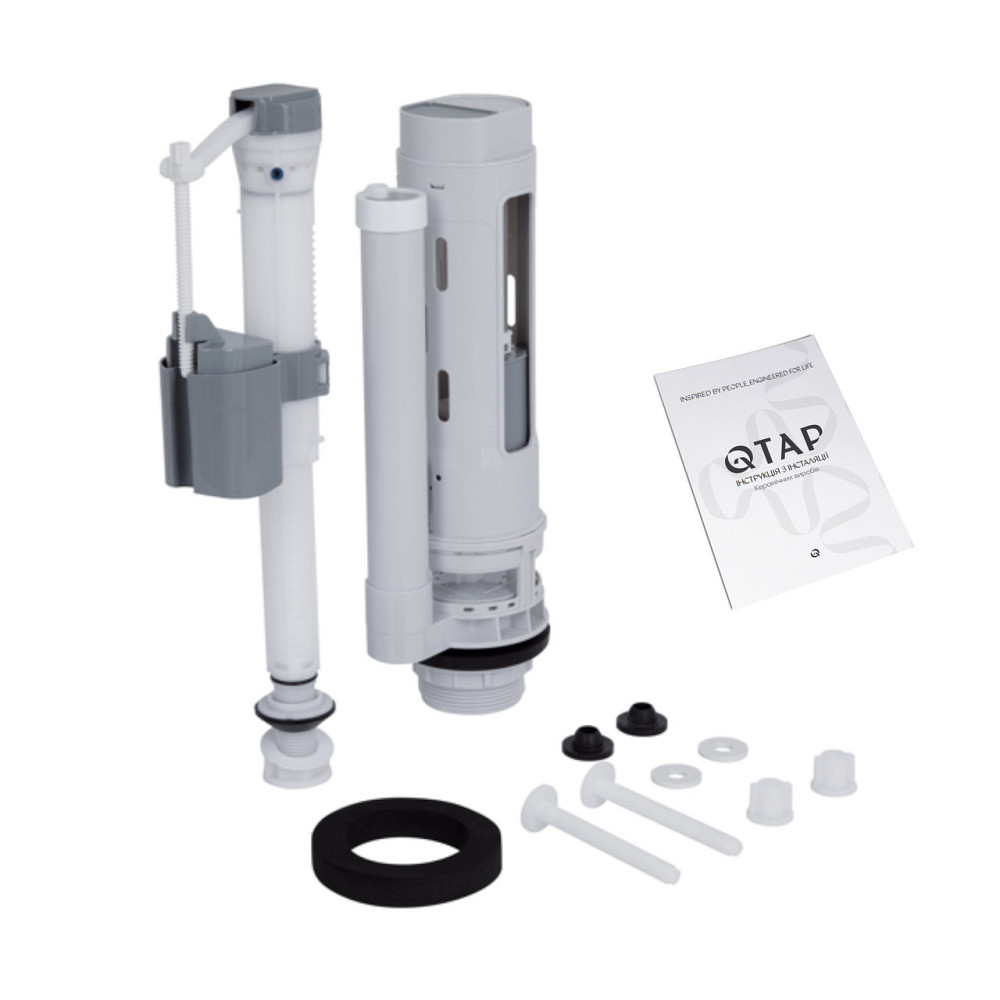 Унитаз-компакт Qtap Presto Quadro безободковый с сиденьем Soft-close QT24221215AW Киев - изображение 9