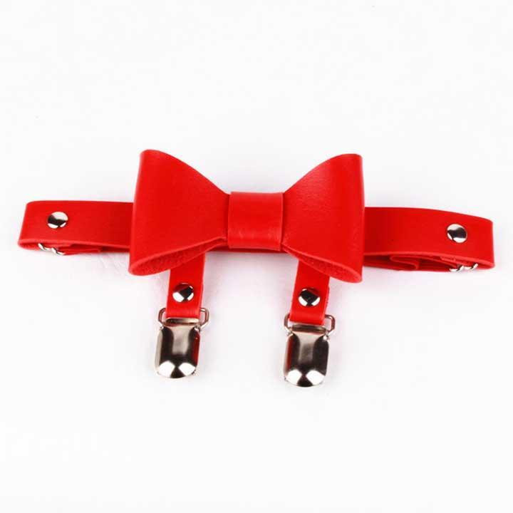 Гартер на 2 ноги з підв'язками для панчох і бантиком 2 шт Червоний Вінниця - фото 2