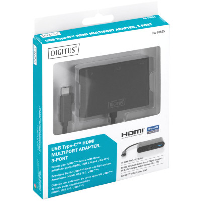 Переходник USB-C to HDMA 2xUSB Digitus (DA-70855) Винница - изображение 5