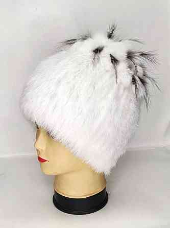 Шапка меховая женская водопад Rex Кристина Белый Харьков