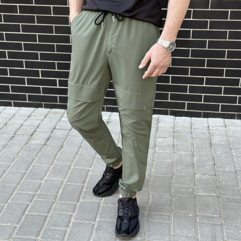 Чоловічі штани джогери з кишенями світлий хакі Pobedov Vershyna Київ - фото 4