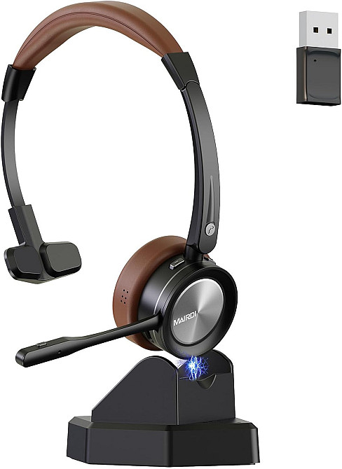 Безпровідна Bluetooth гарнітура/ мононавушники для кол-центру Mairdi m890cbt Луцк - изображение 1