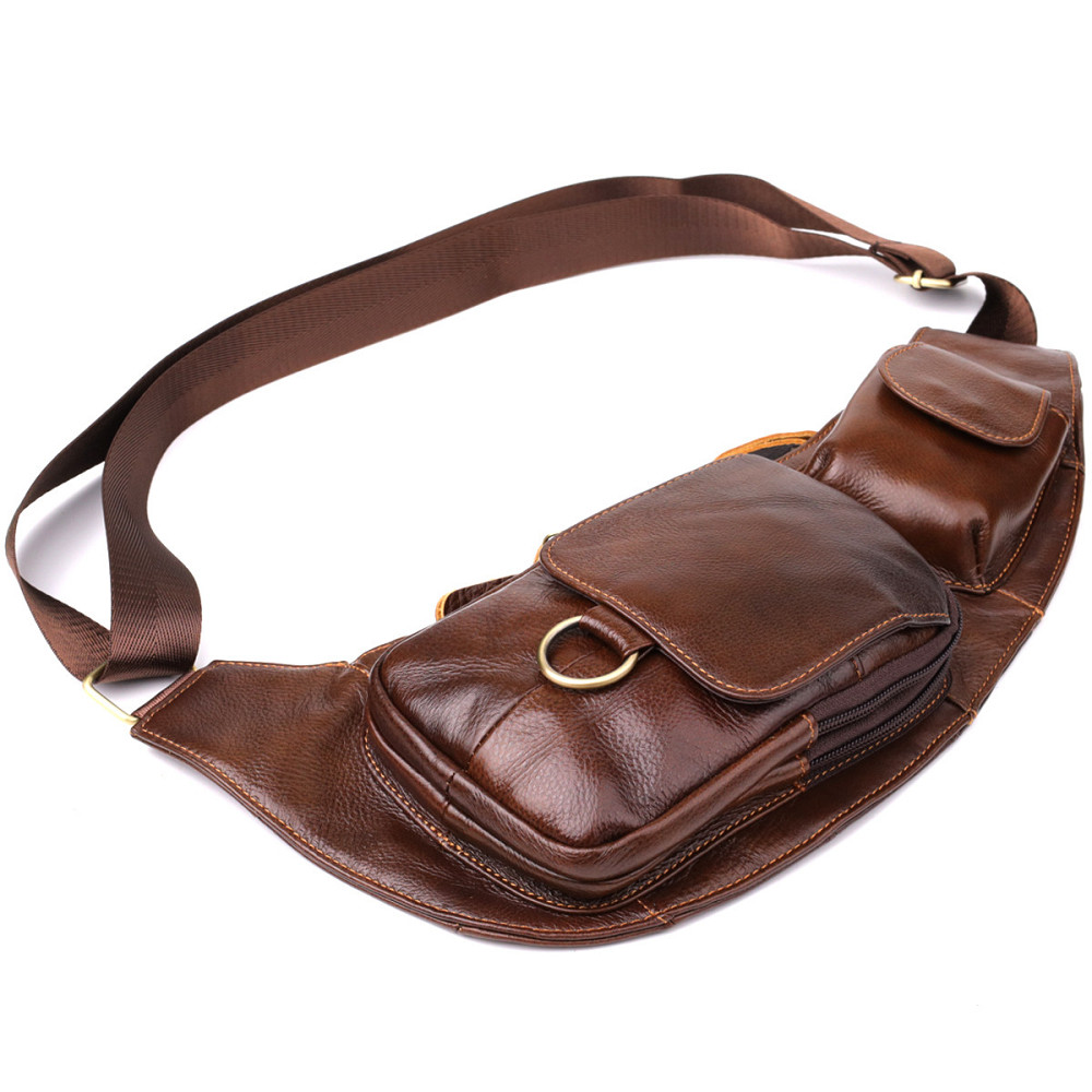 Мужская сумка через плечо из натуральной кожи Vintage 22959 Коричневый Киев - изображение 7
