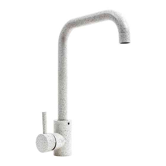 VALESO Комплект «Мийка FIESTA (біла в крапку) + сифон + змішувач (білий в крапку)» Київ