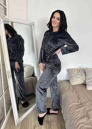 Махровый костюм с декоративными карманами Luci 46-48, Графит Киев