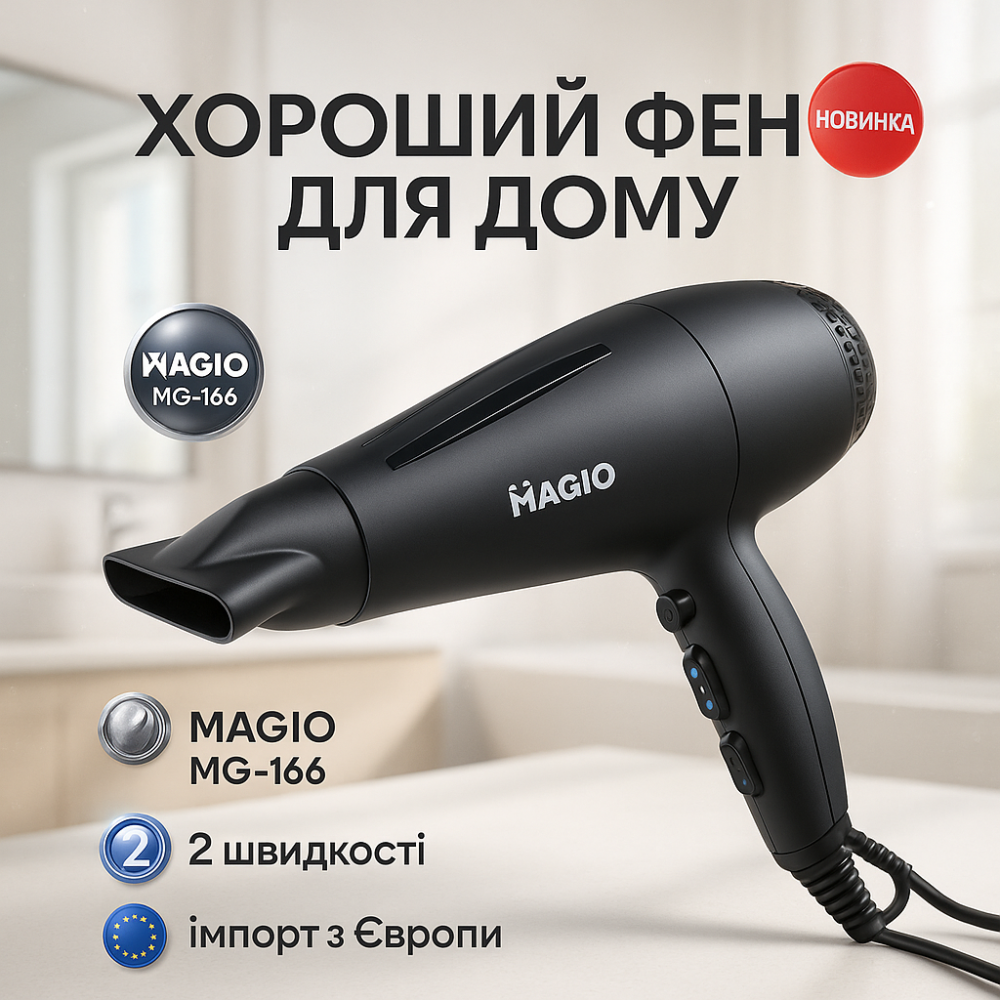 Фен для укладки с холодным обдувом MAGIO, Функциональная щетка для сушки Фен без вреда волос NK-39 Львов - изображение 18