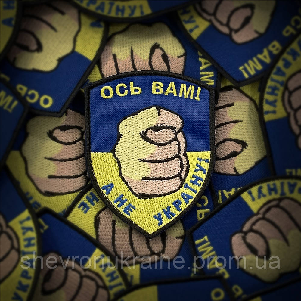 Шеврон дуля (Форма щит. На липучці) Розмір 9x7см Київ - фото 1