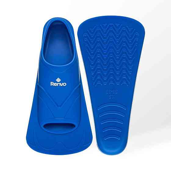 Короткі ласти для тренування в басейні Renvo Bustelo із закритою п'ятою Синій 36-38 (SF110-04 36-38) Киев