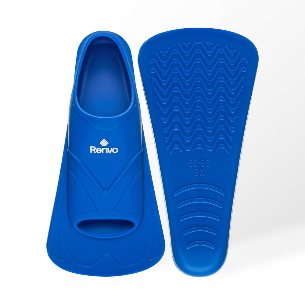 Короткі ласти для тренування в басейні Renvo Bustelo із закритою п'ятою Синій 36-38 (SF110-04 36-38) Київ - фото 1