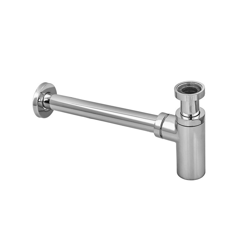 Сифон для раковини Koer BT-01-01 без випуску (під донний клапан) без ревізії (Колір хром) 1 1/4'' (KR3407) Київ - фото 2