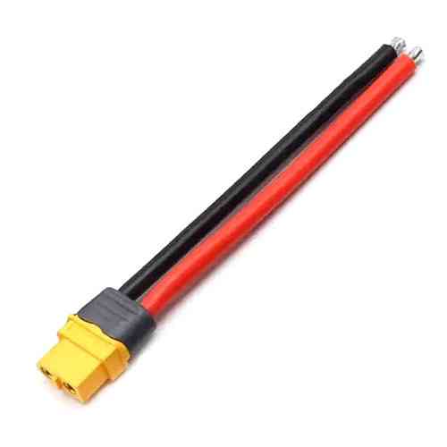 Кабель силовой XT60H-F XT60 23см 14AWG 30А, маркировка 12AWG, мама Киев