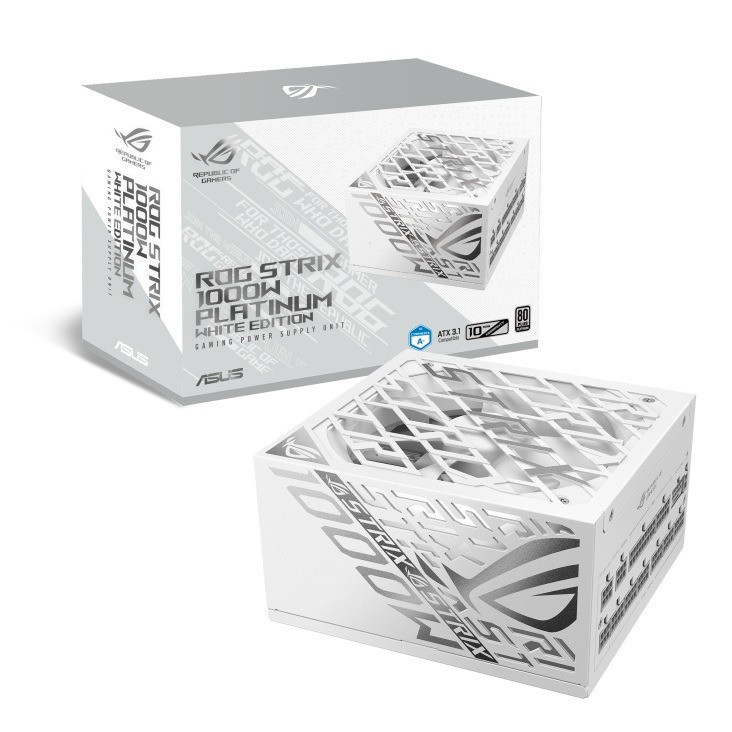 Блок живлення Asus ROG Strix 1000W Platinum White Edition (90YE00W4-B0NA00) ( Білий ) Харків - фото 2