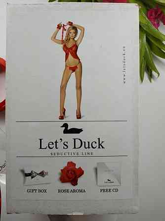 Женское белье секси let's duck ld 15 красное S Славута