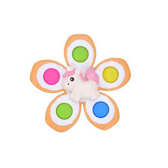 Дитяча брязкальце-спінер з м'якими кнопками "Єдиноріг" GZ-05-3 Вінниця