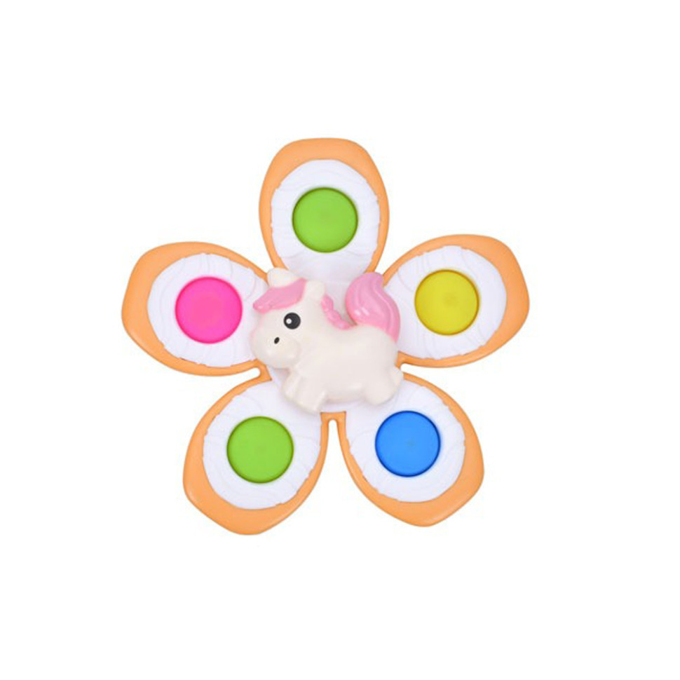 Дитяча брязкальце-спінер з м'якими кнопками "Єдиноріг" GZ-05-3 Вінниця - фото 1