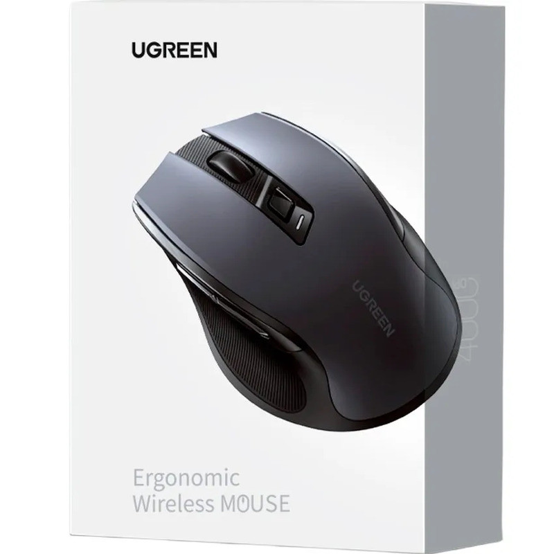 Миша бездротова Ugreen MU006 90855 4000 DPI 6 кнопок (Чорний) Николаев - изображение 10