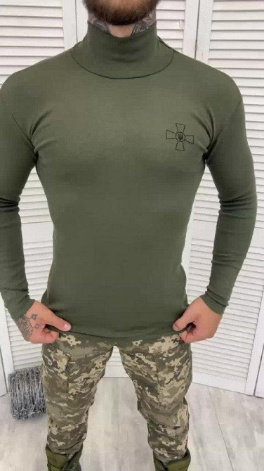 Гольф мужской олива ВСУ теплый под горло водолазка мужская для зимы Одесса - изображение 4