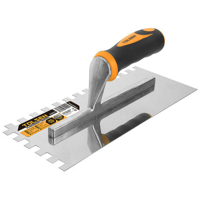 Затирка Tolsen нержавійка 280х120 мм зуб 10 мм Ерго ручка (41017) Винница - изображение 1