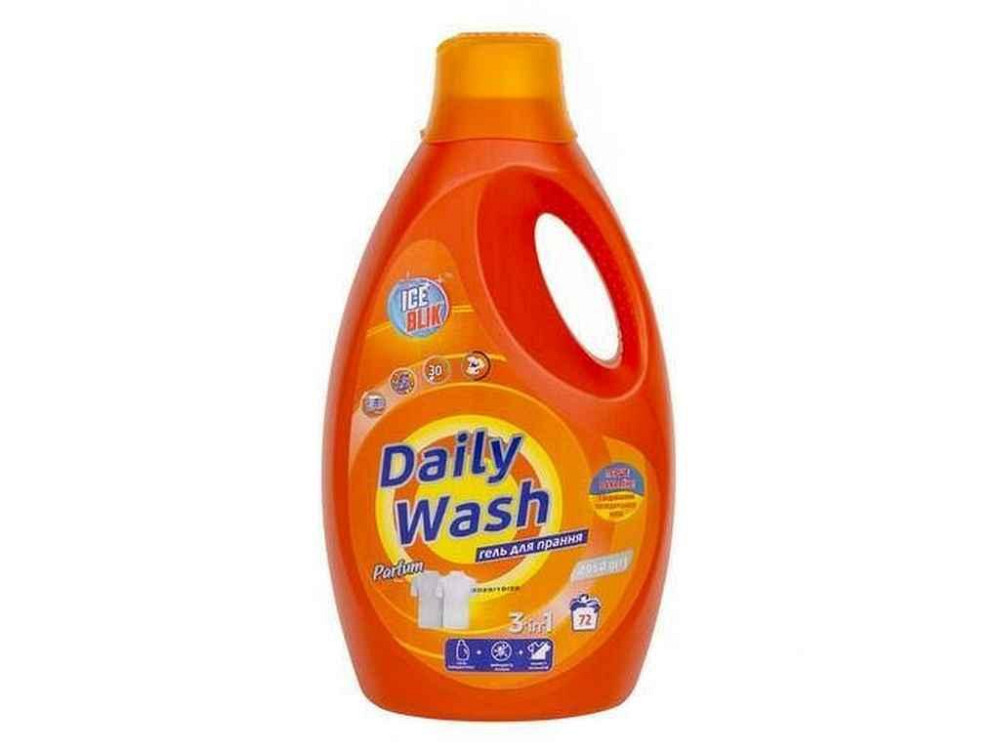 Засiб рiдкий для прання 2,95л DAILY WASH Universal КОНЦЕНТРАТ ТМ ICE BLIK   Solmir Київ - фото 1