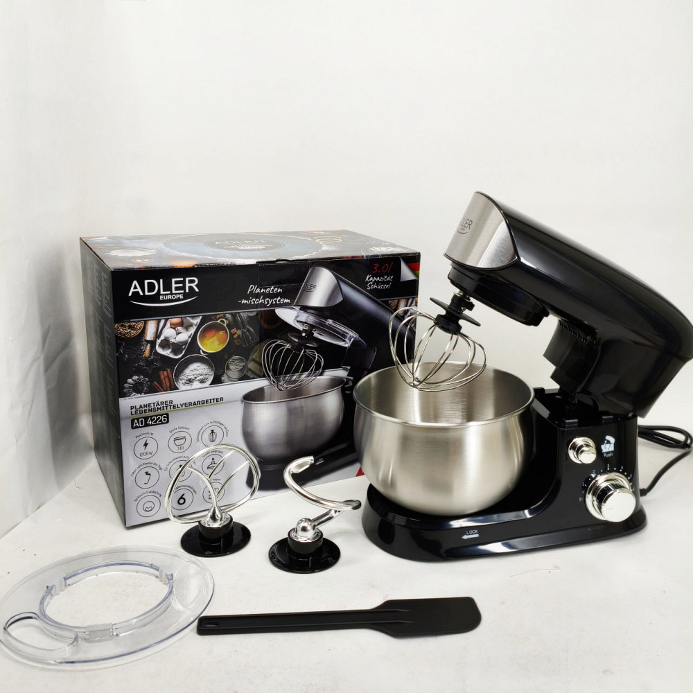 Міцний міксер, Електричний стаціонарний міксер, Кухонний тістомісильник з насадками DR-30 Львів - фото 7