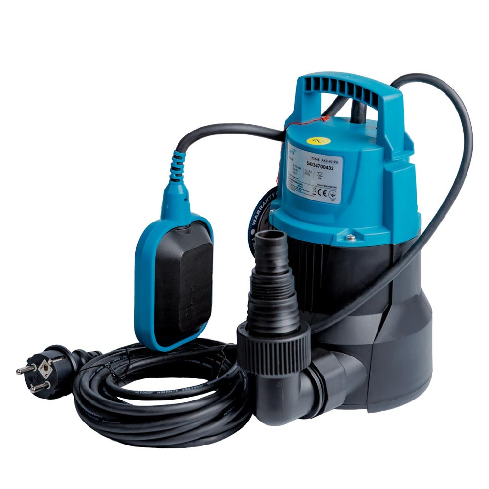 Насос дренажный садовый 0.4кВт Hmax 6м Qmax 150л/мин LEO AKS-401PH (773146) Киев - изображение 1