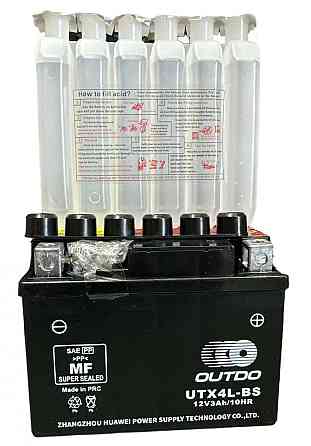 Акумулятор 12V 3A заливний (+електроліт) (114x71x88) Мукачево