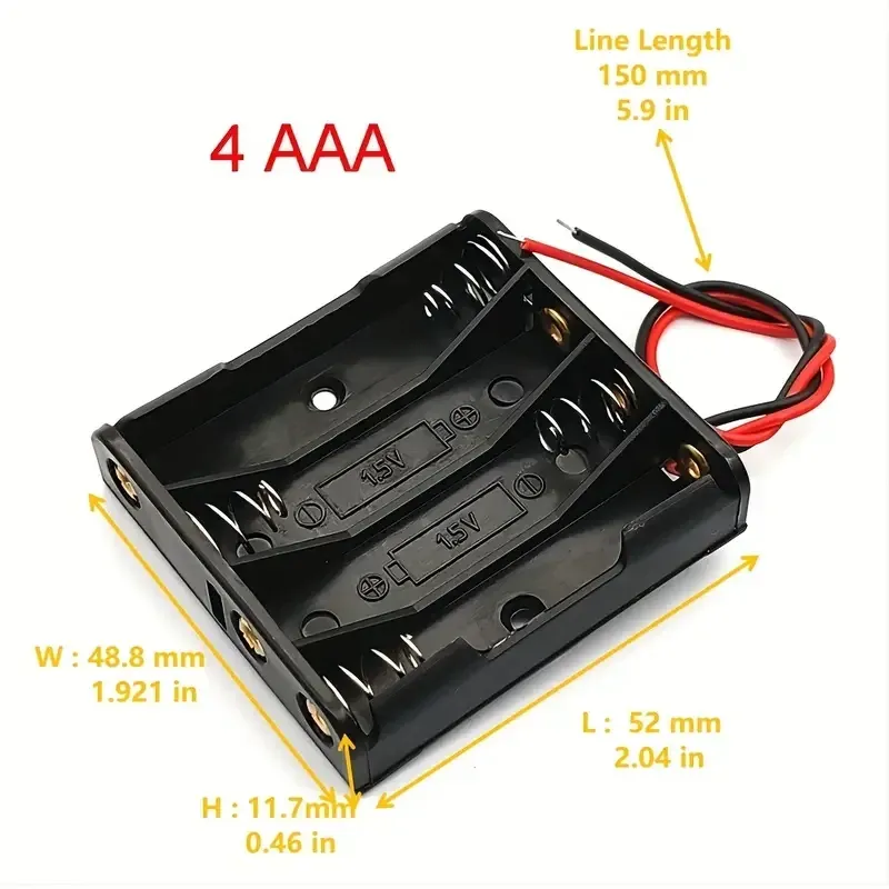Бокс для батареек 4×AAA с проводами для Arduino и DIY Киев - изображение 10