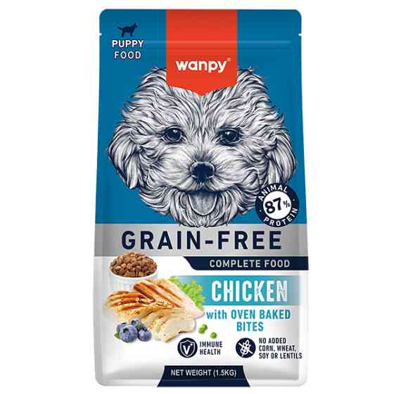 Wanpy Puppy Grain Free Chicken ВАНПИ КУРИЦА ДЛЯ ЩЕНКОВ сухой беззерновой корм Киев
