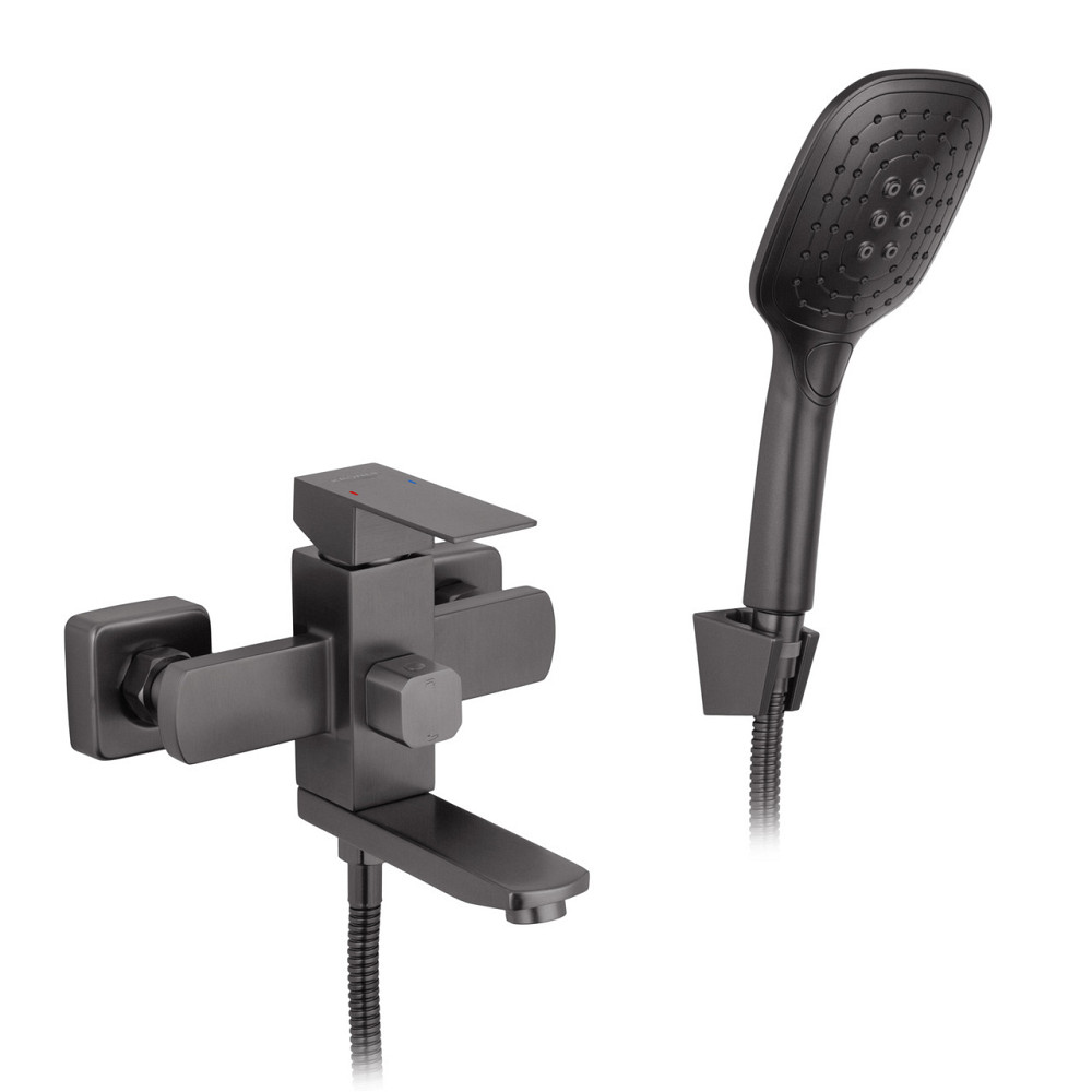 Смеситель для ванны Kroner KRP Edelstahl Kubus - PVD060 Киев - изображение 1