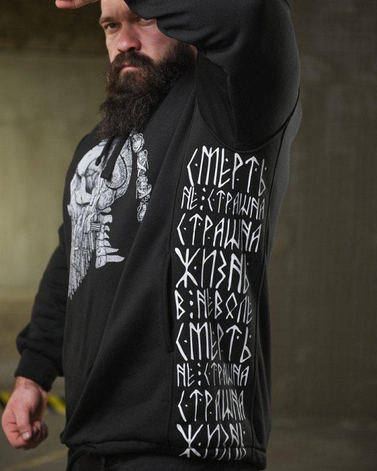 Теплая худи ghetto viking  НП4856 Одесса - изображение 8