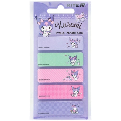 Стікер-закладка Kite паперова з малюнком Kuromi, 100 шт, 5х15х50 мм, прямокутна (HK25-480) Вінниця - фото 2