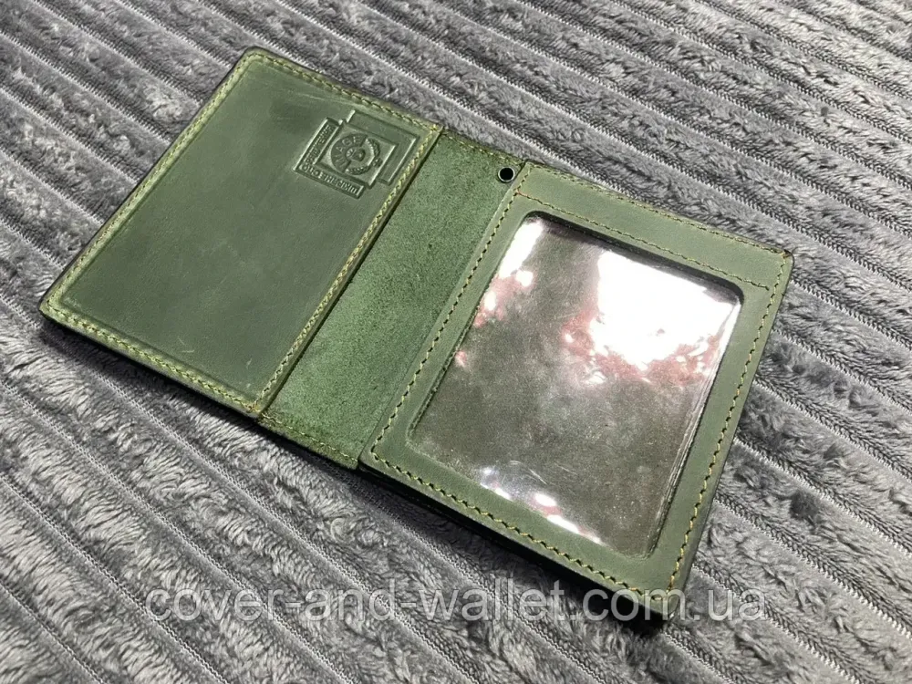 Обкладинка з натуральної шкіри на посвідчення "Державна прикордонна служба" (на книжку) Київ - фото 6