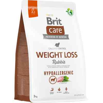 Сухой корм для собак Brit Care Dog Hypoallergenic Weight Loss с кроликом 3 кг (8595602559176) Винница