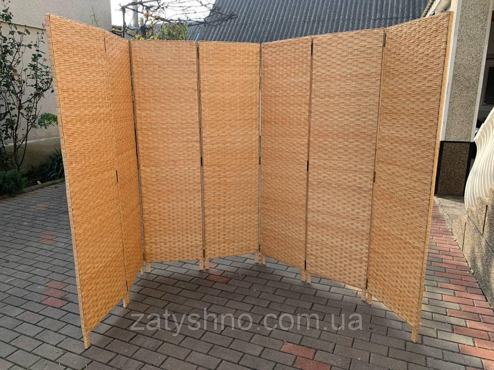Ширма плетеная из лозы раздвежная Киев - изображение 9