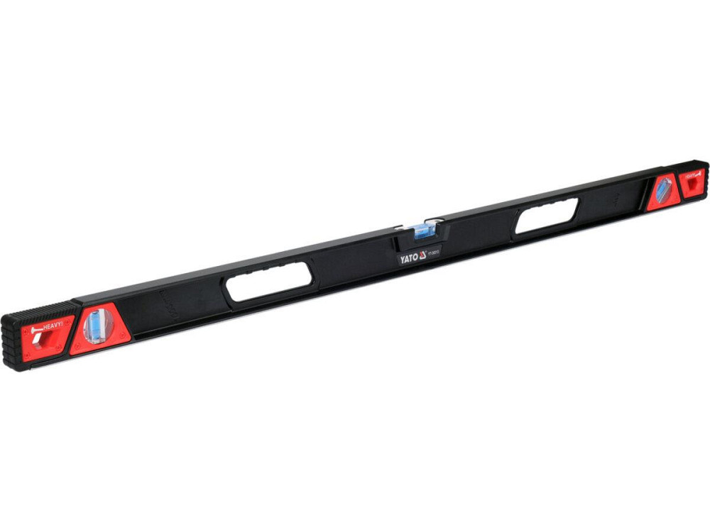 Рівень ударостійкий з магнітами YATO: L= 1 м. 3 капсули в алюмінієвому корпусі, 2 ручки [15] Одеса - фото 1