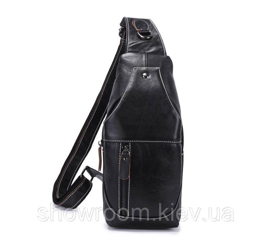 Чоловічі сумки на груди (слінг) Leather Collection (376) Київ - фото 1
