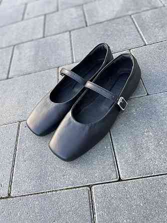 Zemira Балетки жіночі ZEMIRA 33-7 чорні (весна-осінь, шкіра натуральна) (5417) 40 Коломия