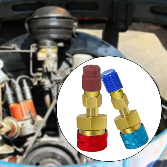 Комплект 2 муфт-адаптеров БРС с R1234yf на R134a для автокондиционеров, переходники Киев