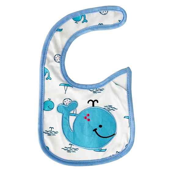 Слинявчик тканинний "Whale" MGZ-0614-9 на липучці Вінниця