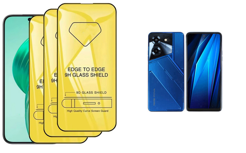 Защитное стекло DefenzoGlass для Tecno POVA 5, POVA 5 Pro – двойная прочность Киев - изображение 1