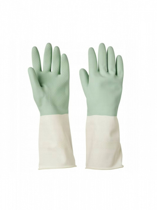 Силиконовые перчатки для мойки посуды и уборки L Винница - изображение 1