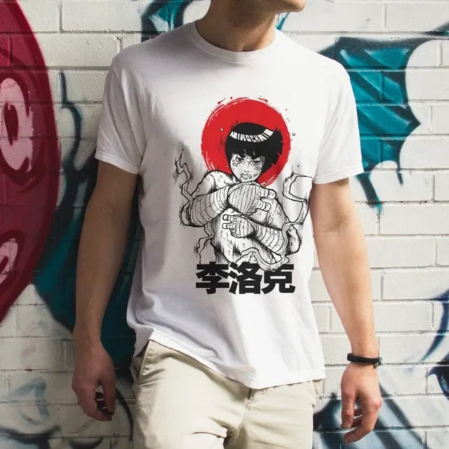 Футболка мужская с принтом Наруто Рок Лі Размер 48 Anime0083 Днепр - изображение 3